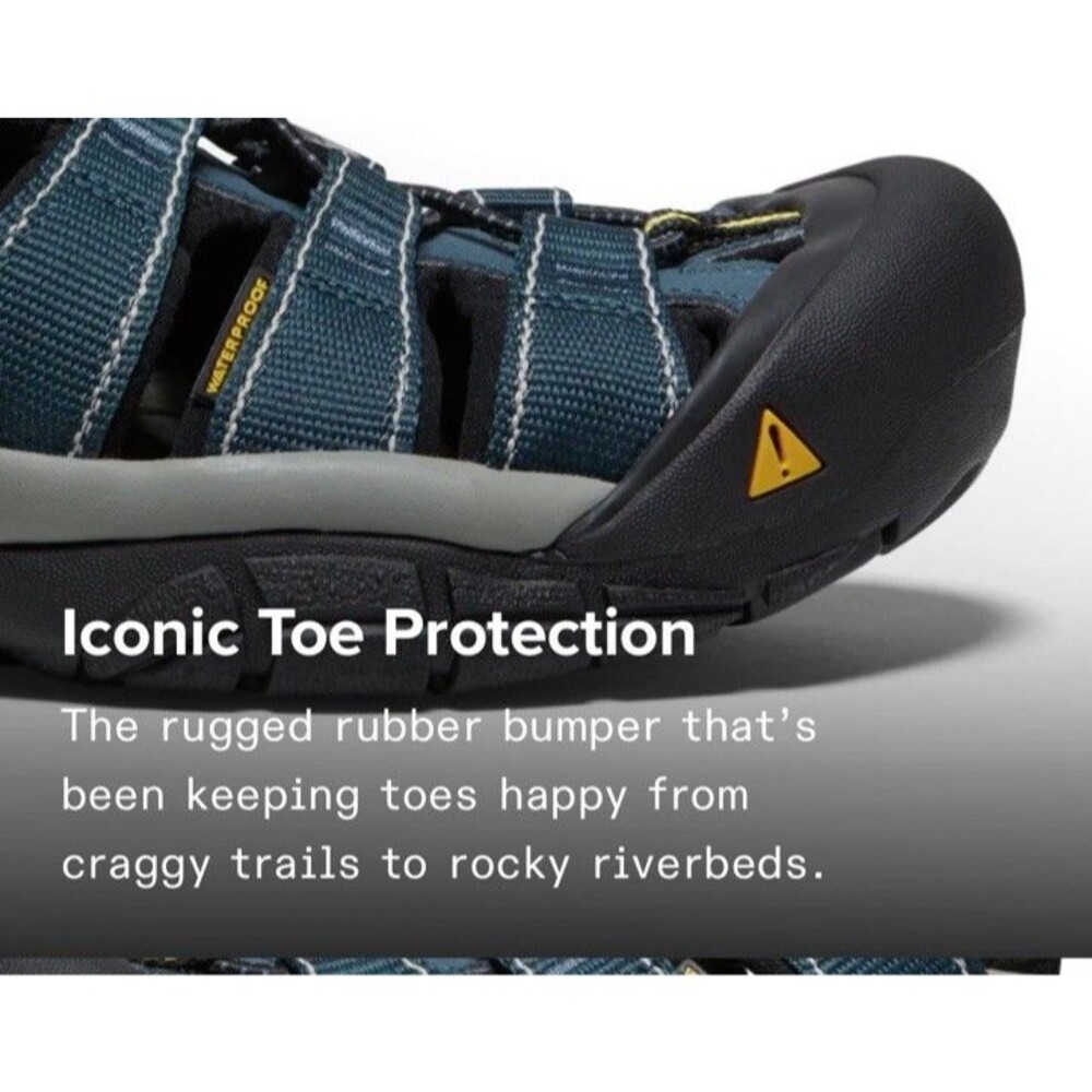 New Keen Men Newport H2 Sandal Black 9.5 Water Hiking Boating Arch Support Comfy - Picture 15 of 16